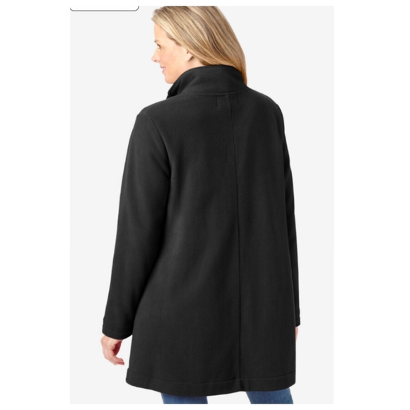 Fleece Swing Funnel Neck Coat size 18/20 - Picture 2 of 7